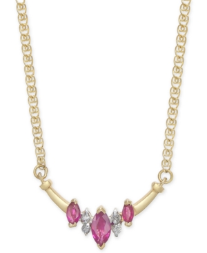 image of Ruby (5/8 ct. t.w.) & Diamond Accent 16