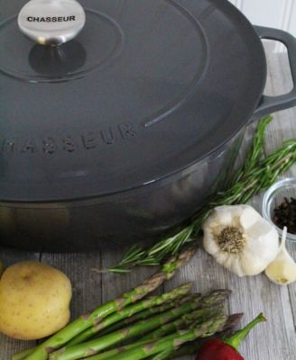 French Enameled Cast Iron 6 Qt. Oval Dutch Oven