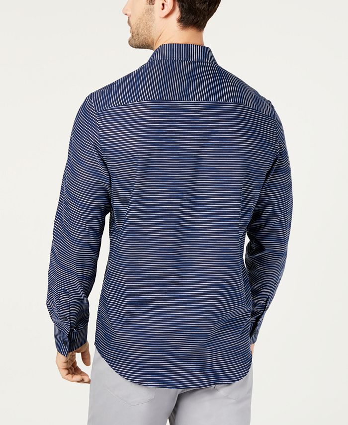 Alfani Men's Horizontal Dobby Shirt, Created for Macy's - Macy's