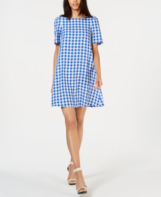 Calvin Klein - Gingham-Print Shift Dress