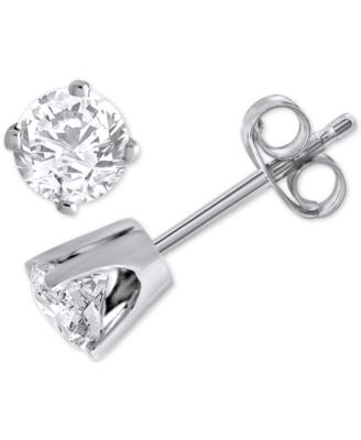 Macy's - Diamond Stud Earrings (3/8 ct. t.w.) in 14k White Gold