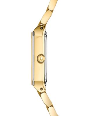 Women's Futuro Diamond-Accent Gold-Tone Stainless Steel Bracelet Watch 20.5x31.5mm