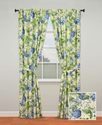 Waverly - Floral Flourish Lined Panel Pair