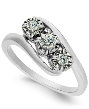 image of Diamond Three-Stone Ring (1/4 ct. t.w.)