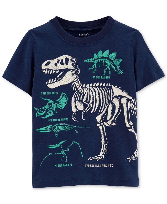 Carter's Toddler Boys Dino Skeleton Graphic Cotton T-Shirt - Macy's