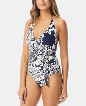 UPC 193144046192 product image for Vince Camuto Printed Wrap One-Piece Swimsuit Women's Swimsuit | upcitemdb.com