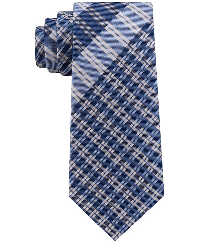 Tommy Hilfiger Men's Exploded Plaid Silk Tie - Macy's