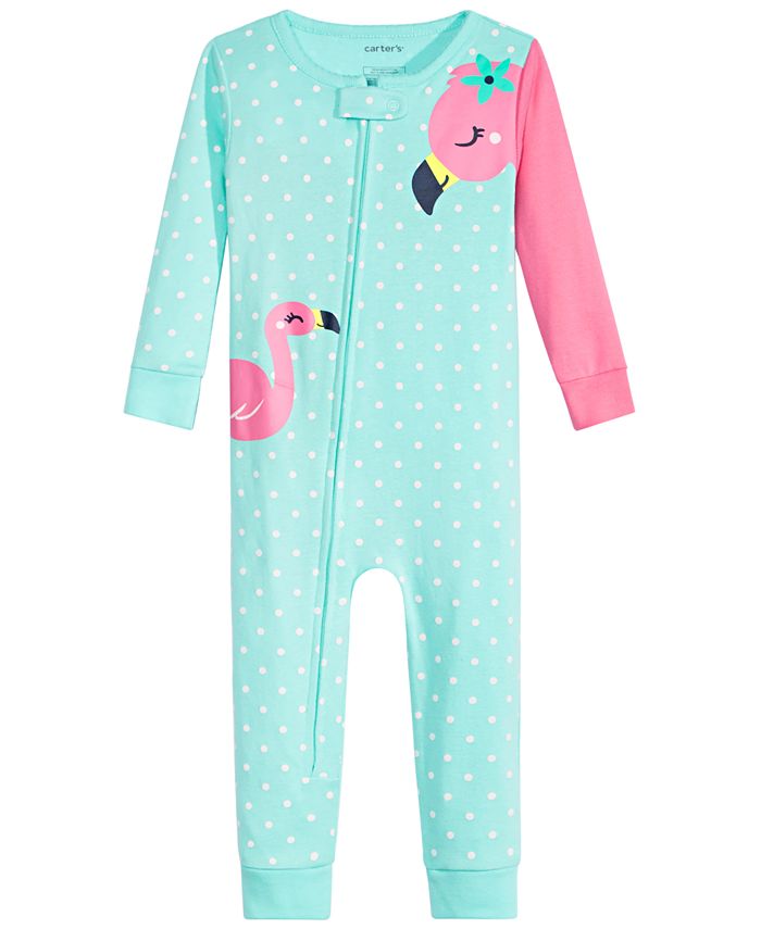Carter's Baby Girls Cotton Flamingo Pajamas - Macy's