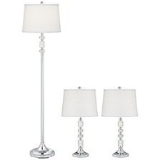 Pacific Coast Floor and Table Lamps - Set of 3
