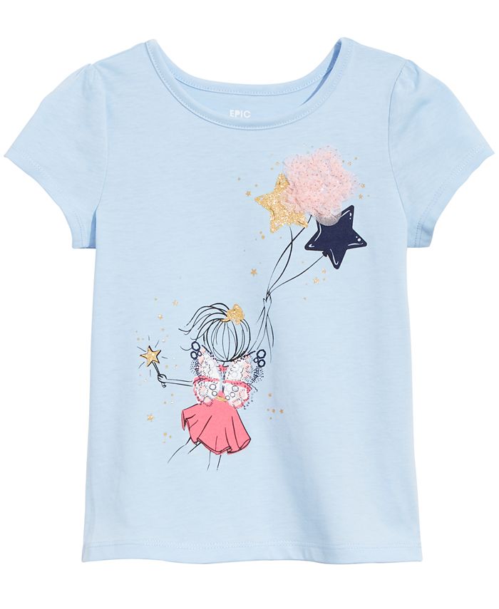 Epic Threads Little Girls Graphic-Print T-Shirt, Created for Macy's ...