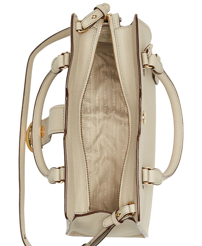 Lauren ralph lauren kenton pebble leather satchel clearance
