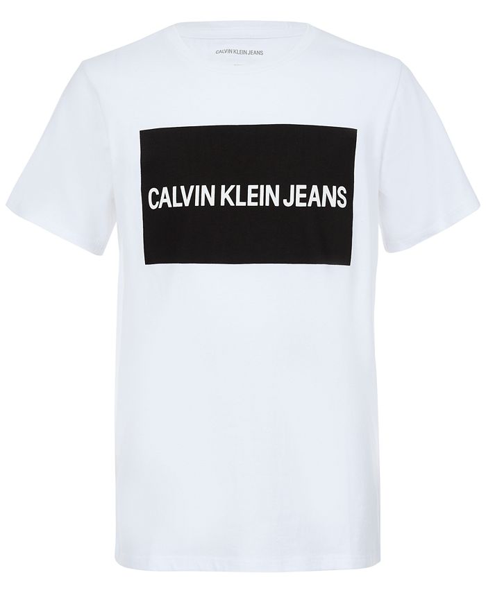 Calvin Klein Big Boys Institution Logo T-Shirt - Macy's