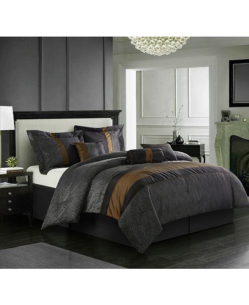 Nanshing Corell Bronze 7 Piece California King Comforter Set
