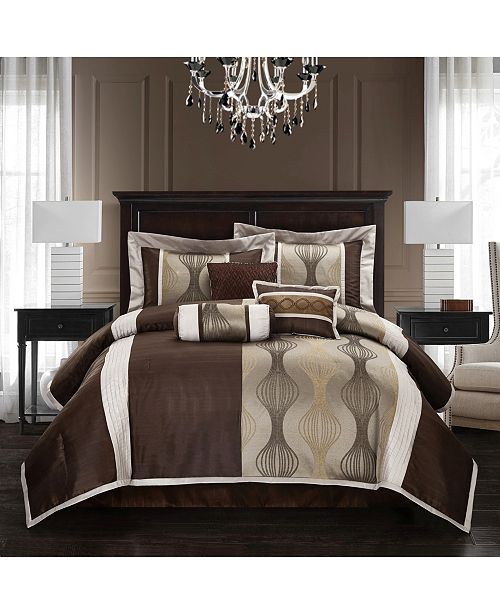 Nanshing Kath 7 Piece Comforter Set Brown King Reviews Home