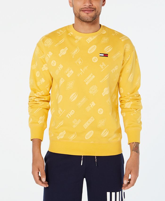 Tommy Hilfiger Men's Multi-Logo Sweatshirt, Created for Macy's - Macy's