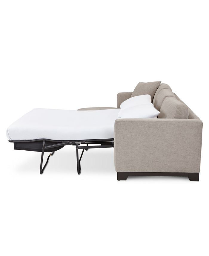 Furniture Elliot II 107" Fabric 2Pc. Chaise Sleeper Sectional Sofa