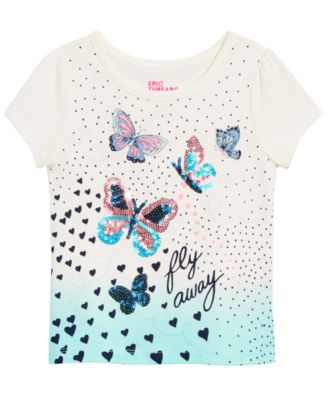 Epic Threads - Toddler Girls Butterfly-Print T-Shirt