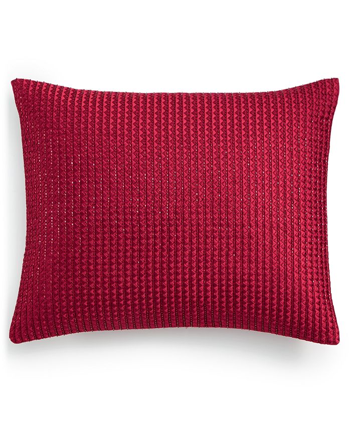 Hotel Collection CLOSEOUT! Red Luxe Border 16" x 20" Decorative Pillow