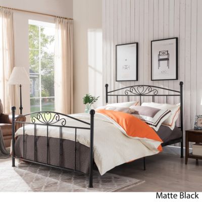 Noble House Cast Iron Queen Bed, Quick Ship