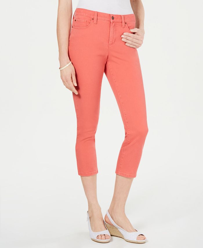 Charter Club Petite Solid Capri Jeans, Created for Macy's - Macy's