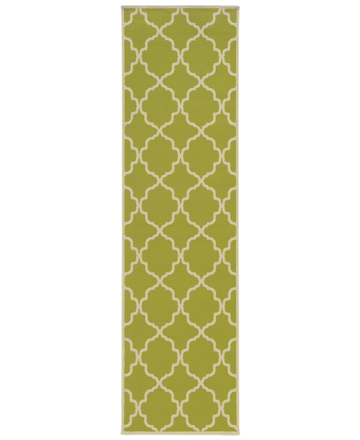 Oriental Weavers Riviera 4770 7'10in Indoor/Outdoor Round Area Rug - Green/Ivory