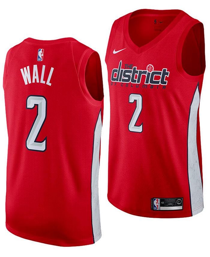 Nike Men's John Wall Washington Wizards Earned Edition Swingman Jersey ...
