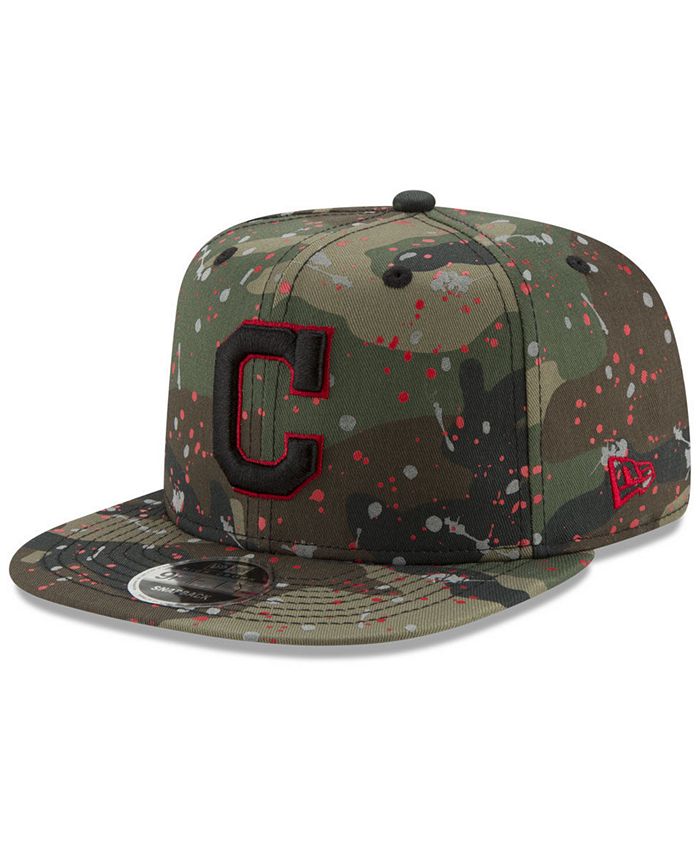 New Era Cleveland Indians Camo Spec 9FIFTY Snapback Cap - Macy's