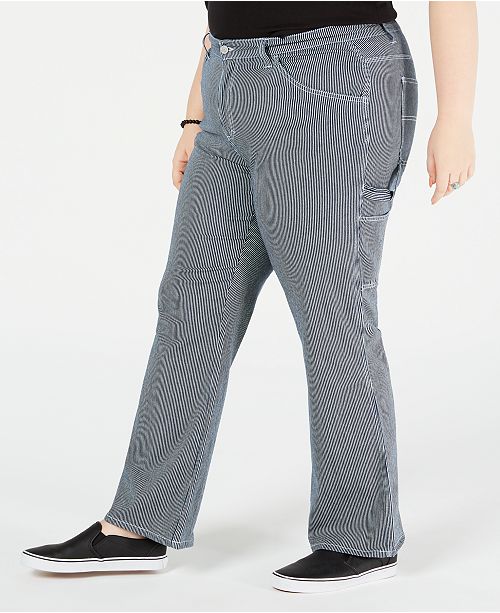 dickies striped carpenter pants