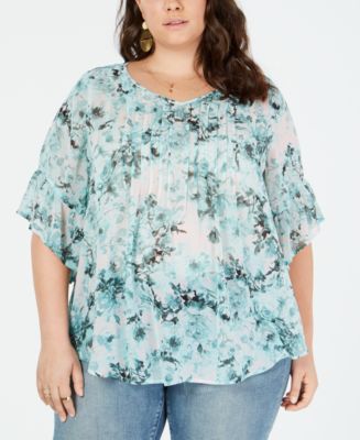 macy's style and co plus size tops
