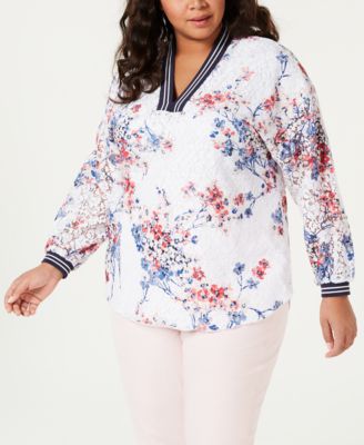 macy's plus size tommy hilfiger