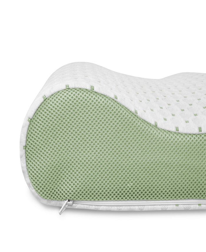 SensorPEDIC CLOSEOUT! SensorCOOL Memory Foam Contour Pillow with Gel Overlay Macy's