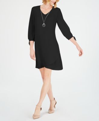 macys long black dresses