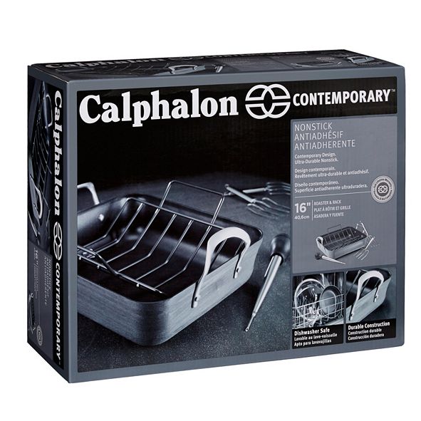 Calphalon Contemporary 16" Nonstick Roaster with Roasting Rack