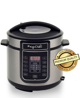 MegaChef 6 Quart Digital Pressure Cooker with 14 Pre-set Multi Function Features