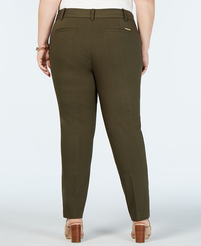 Michael Kors Plus Size Miranda Straight-Leg Pants - Macy's