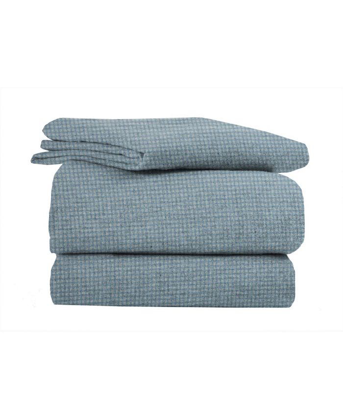 La Rochelle Yarn Dyed Heathered Flannel Bed Sheet Set (As Is Item