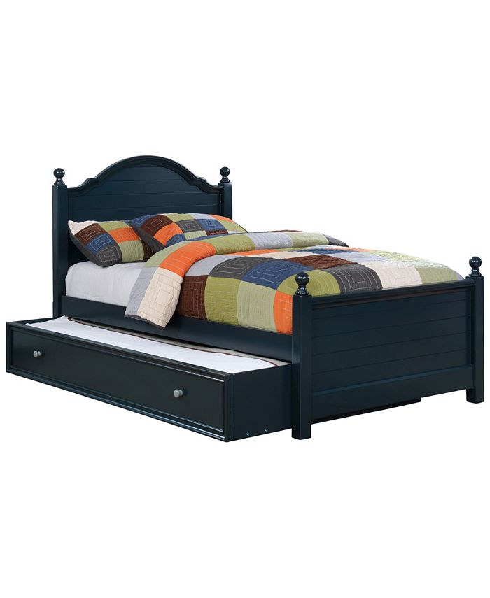 Furniture Poppy Transitional Twin Bed, Macys Twin Bed Frame