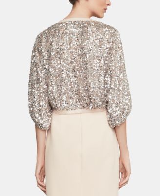 BCBGMAXAZRIA Cropped Sequined Jacket & Reviews - BCBGMAXAZRIA - Women ...