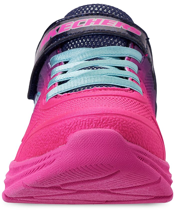 Skechers Little Girls' Lite Runner Slip-On Running Sneakers from Finish ...