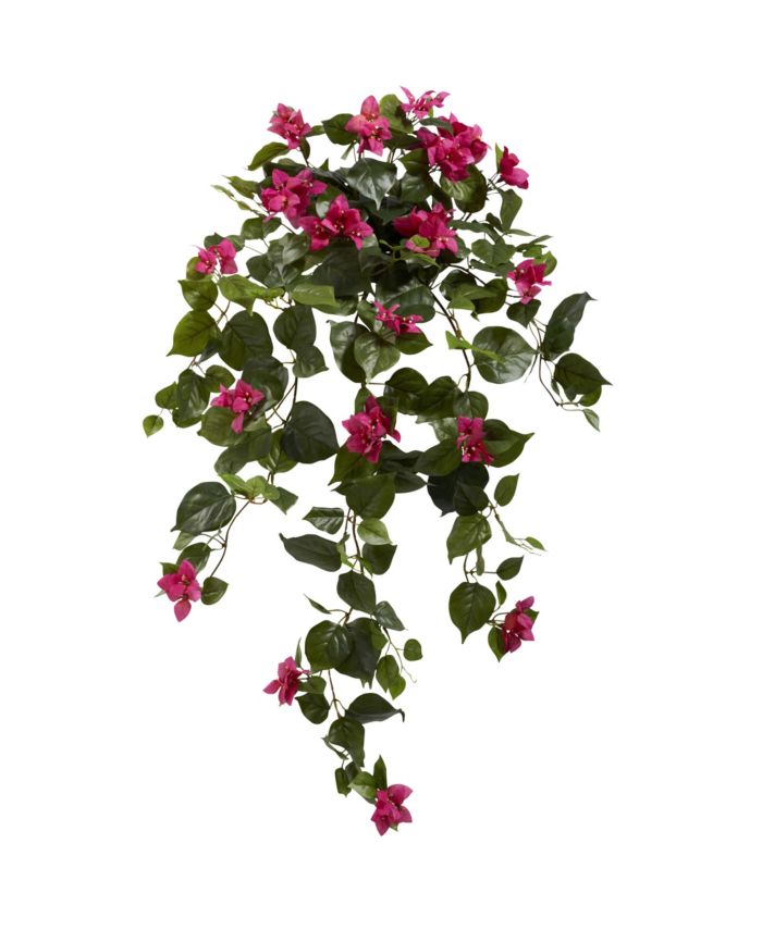 Nearly Natural 37" Bougainvillea Hanging Artificial Plant, Set of 2 & Reviews - Home - Macy's
