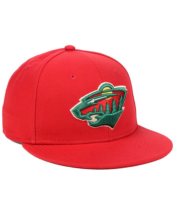 Authentic NHL Headwear Minnesota Wild Basic Fan Fitted Cap & Reviews ...