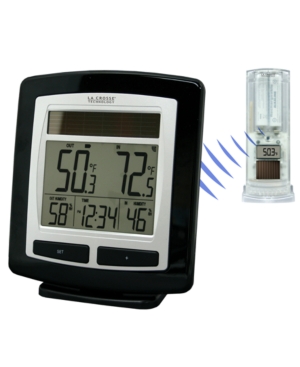 LaCrosse Technology Solar Powered Temperature and Humidity Station with Solar Sensor Weather Station