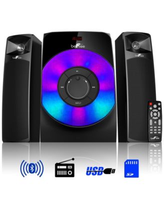 BeFreeSound - 2.1 Channel Bluetooth Multimedia Wired Speaker Shelf Ste