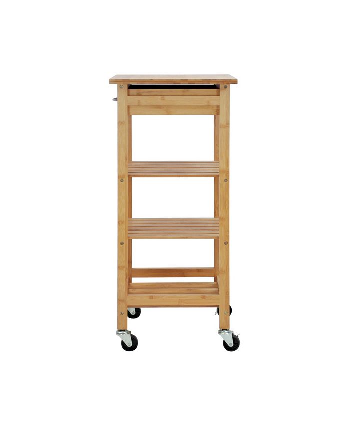Oceanstar Bamboo Kitchen Trolley Macy's