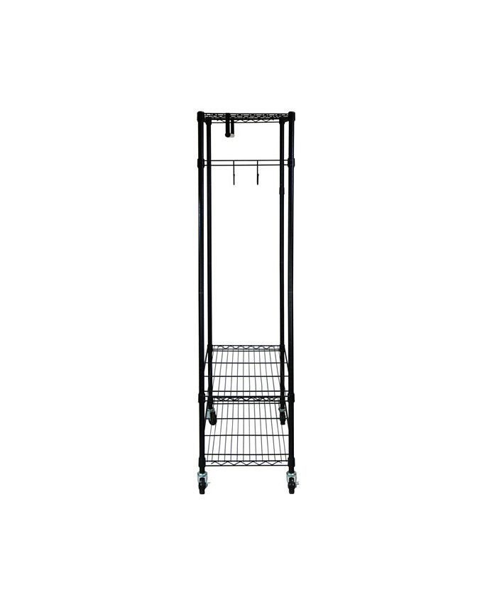 Oceanstar Garment Rack with Adjustable Shelves with Hooks Macy's
