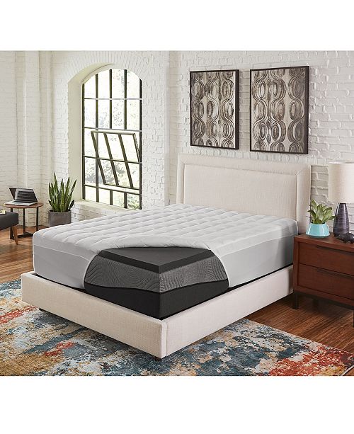 Future Foam 3.5" Comfort Loft Ebonite Twin Memory Foam with Fiber