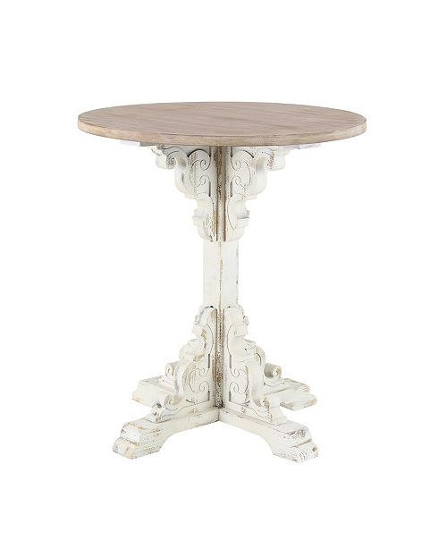 Rosemary Lane Traditional 30 X 26 Round Wood Accent Table