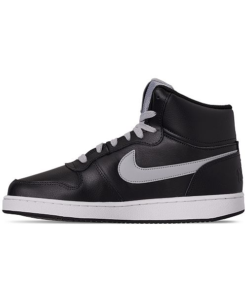nike men's ebernon mid leather basketball shoes