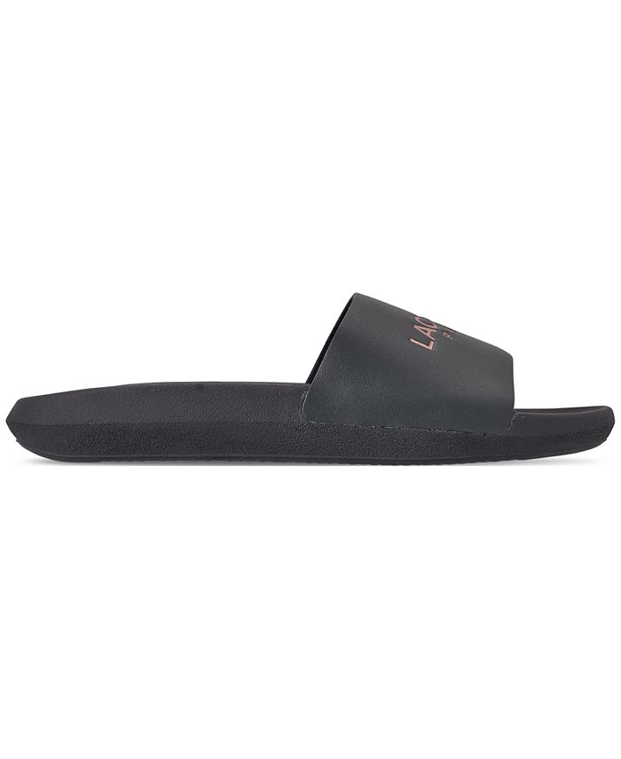 Lacoste Women's Croco Slide Paris Slide Sandals from Finish Line - Macy's