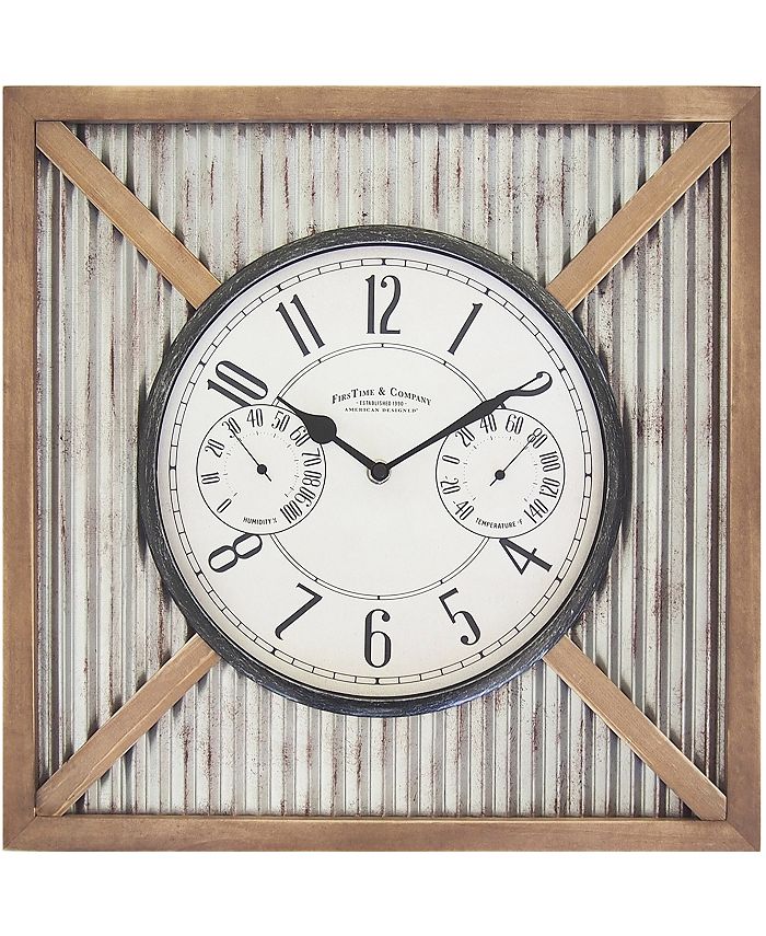 FIRSTIME & CO Firstime and Co. 16" Barn Outdoor Wall Clock Macy's